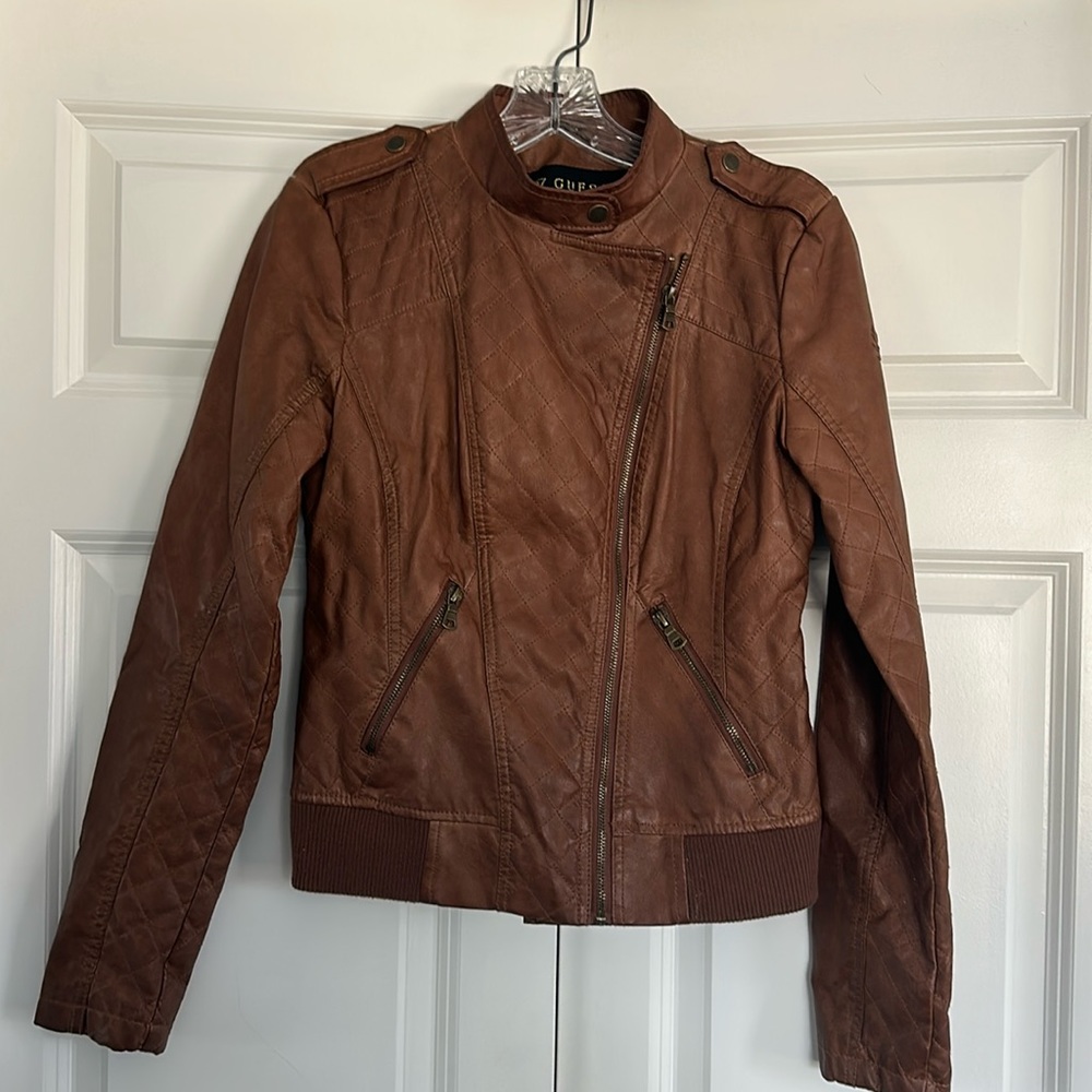 Guess Moto Jacket Size Small